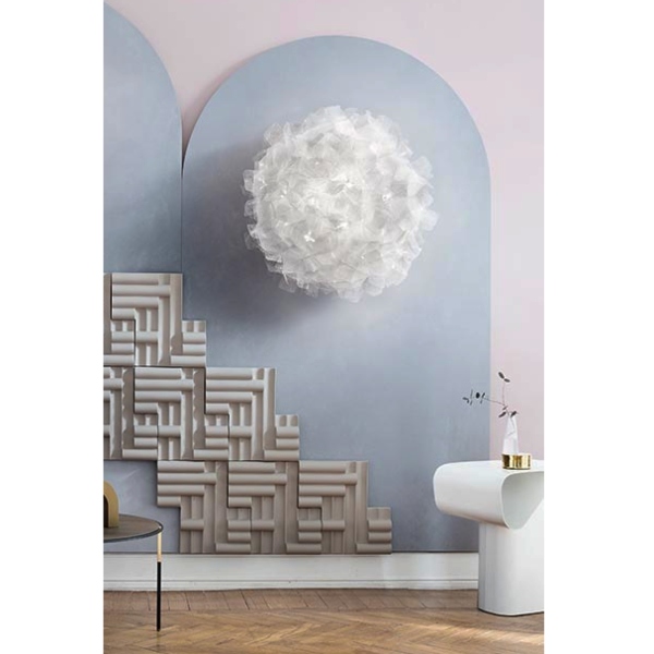 Lampada da parete/soffitto Clizia Pixel large di Slamp in lentiflex, per interni SKU:CLIPL78PLPXGR