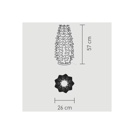 Cactus M lampada da tavolo dimensioni: diametro cm.26 x h cm.57