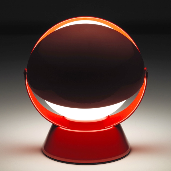 Buonanotte lampada da tavolo di Stilnovo finitura rosso.